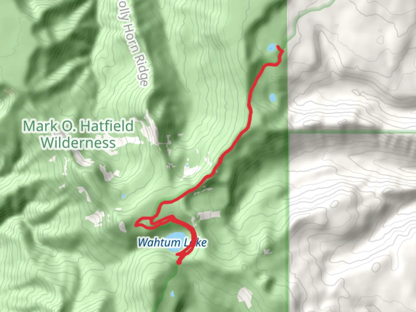 An image depicting the trail Rainy Lake, Wahtum Lake and PCT and its surrounding area.