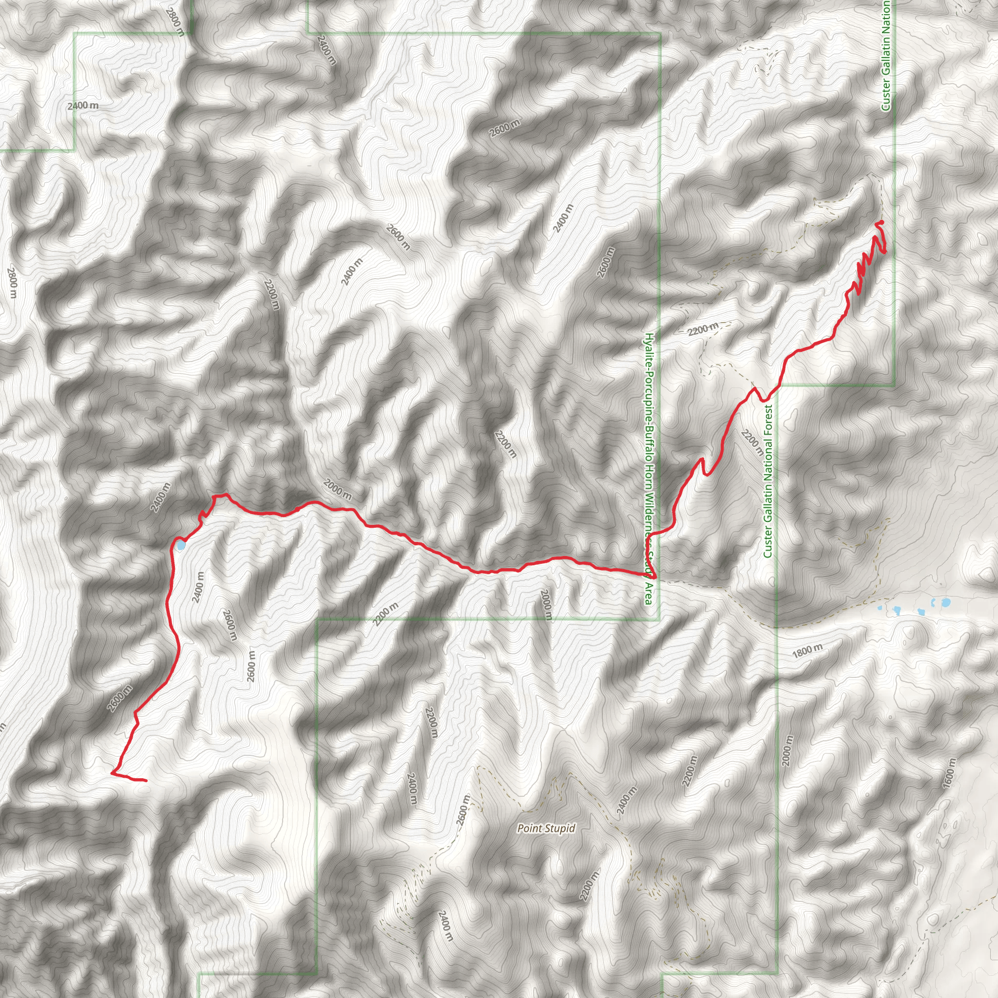Eightmile Trail mobile static map
