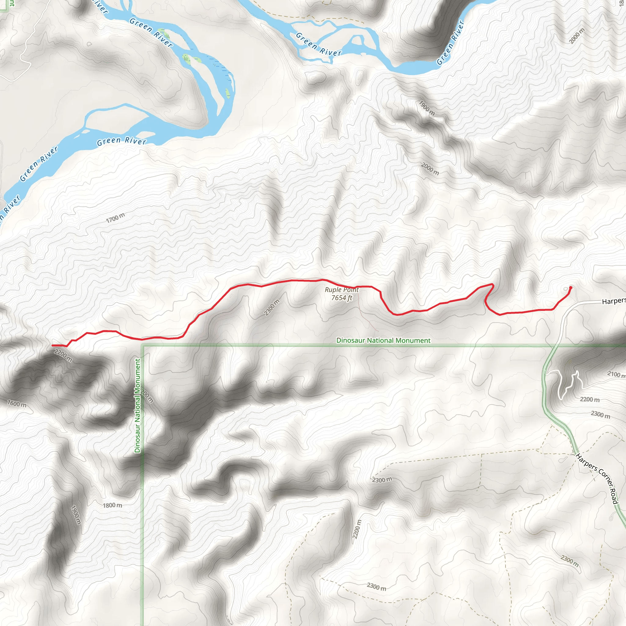 Ruple Ridge and Island Park Overlook mobile static map