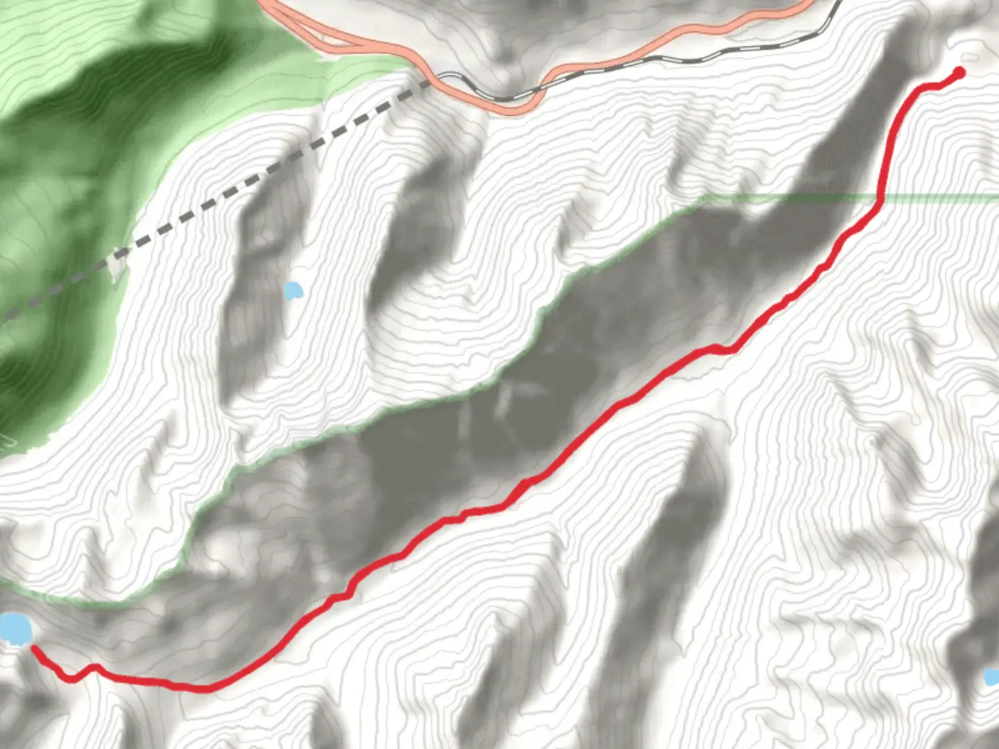 An image depicting the trail Josephine Lake via White Pine Creek Trail and its surrounding area.