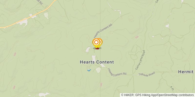 Hearts Content National Scenic Area Trail alt 1 Map
