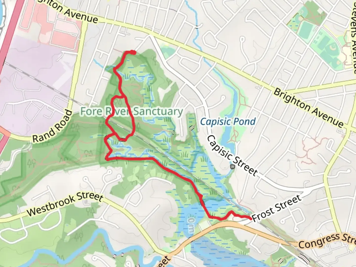 An image depicting the trail Nason's Corner Park Trail and its surrounding area.