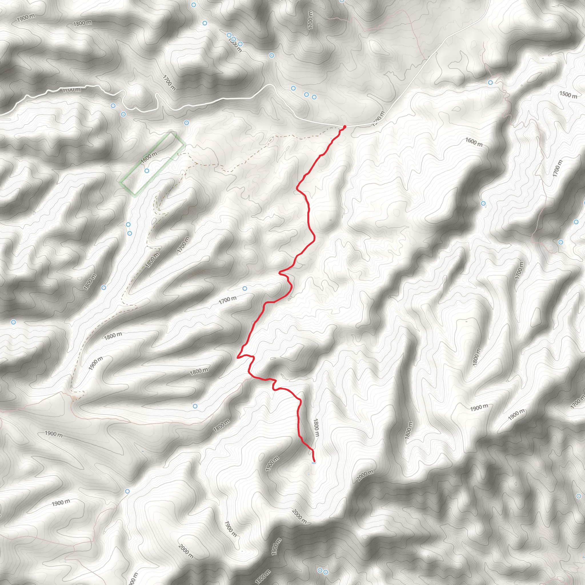 Buck Park Trail mobile static map