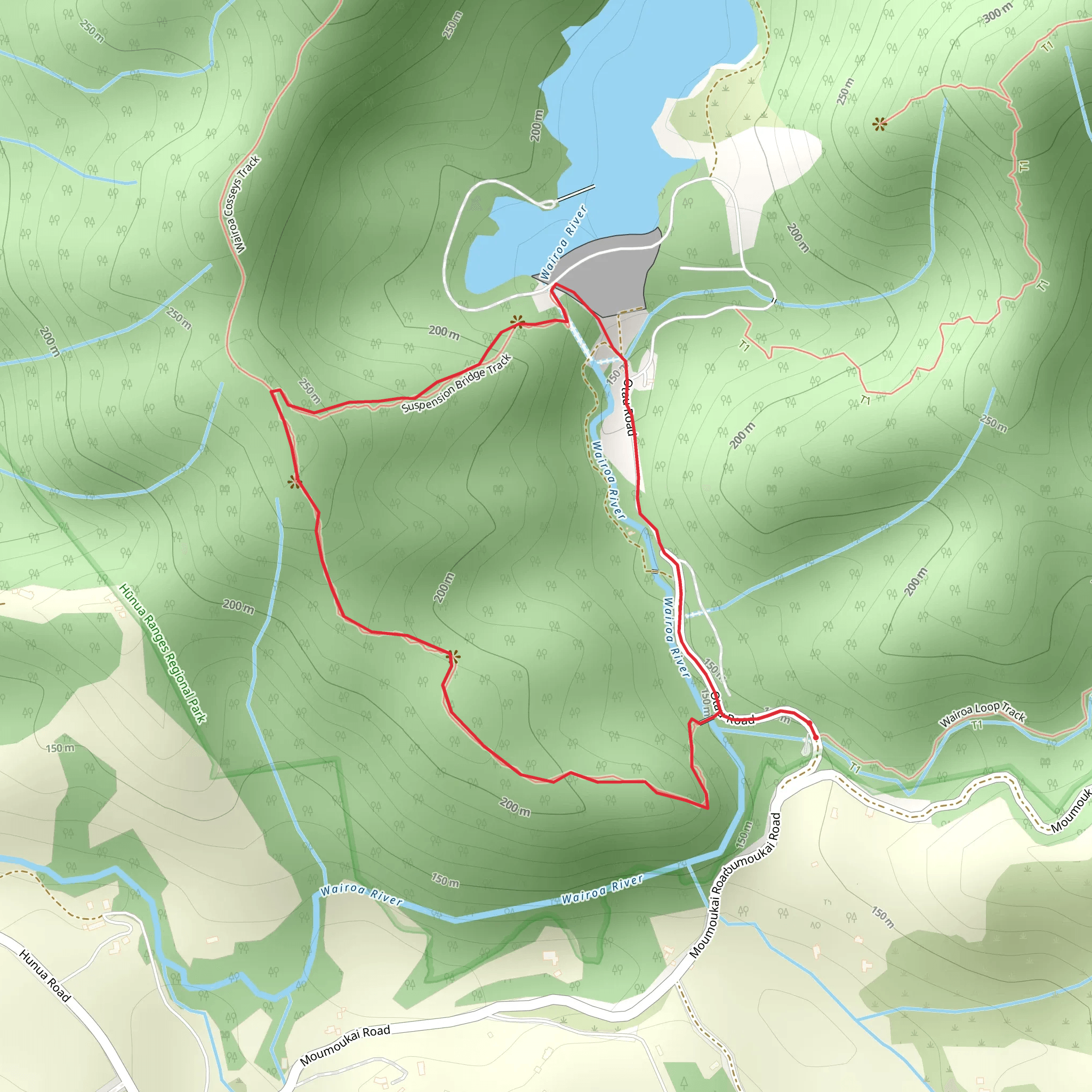 Suspension Bridge Loop mobile static map