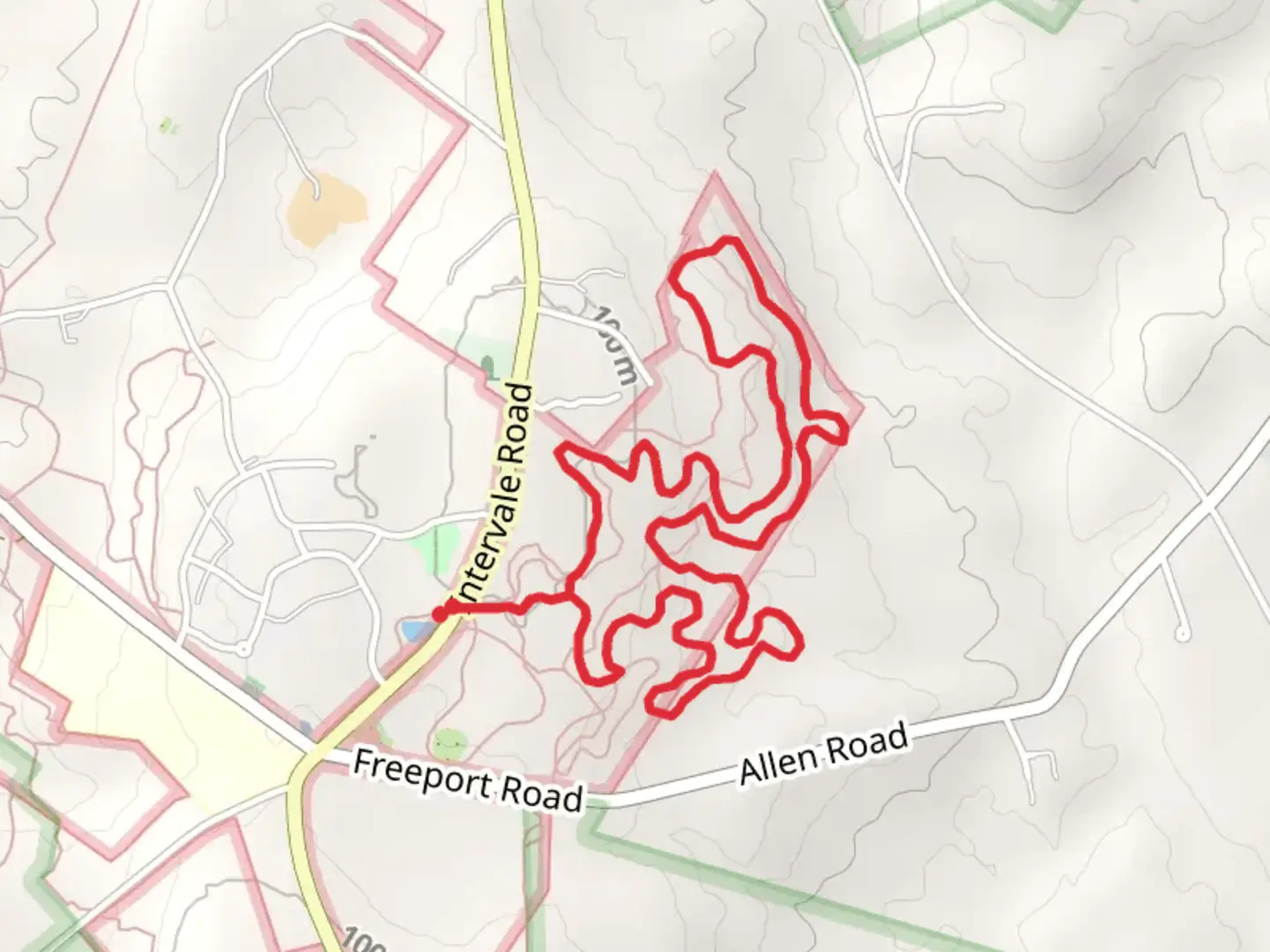 An image depicting the trail Oak Hill Loop Trail and its surrounding area.