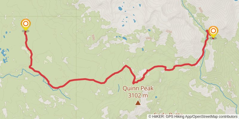 Theodore Solomons Trail stage 21 Map