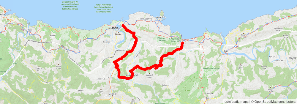 Txakoli route PR GI 202 stage 2 Map