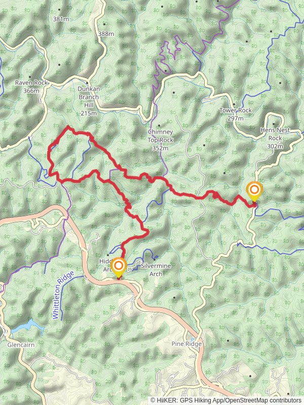 Koomer Ridge, Gray's Arch Trail and Rough Trail