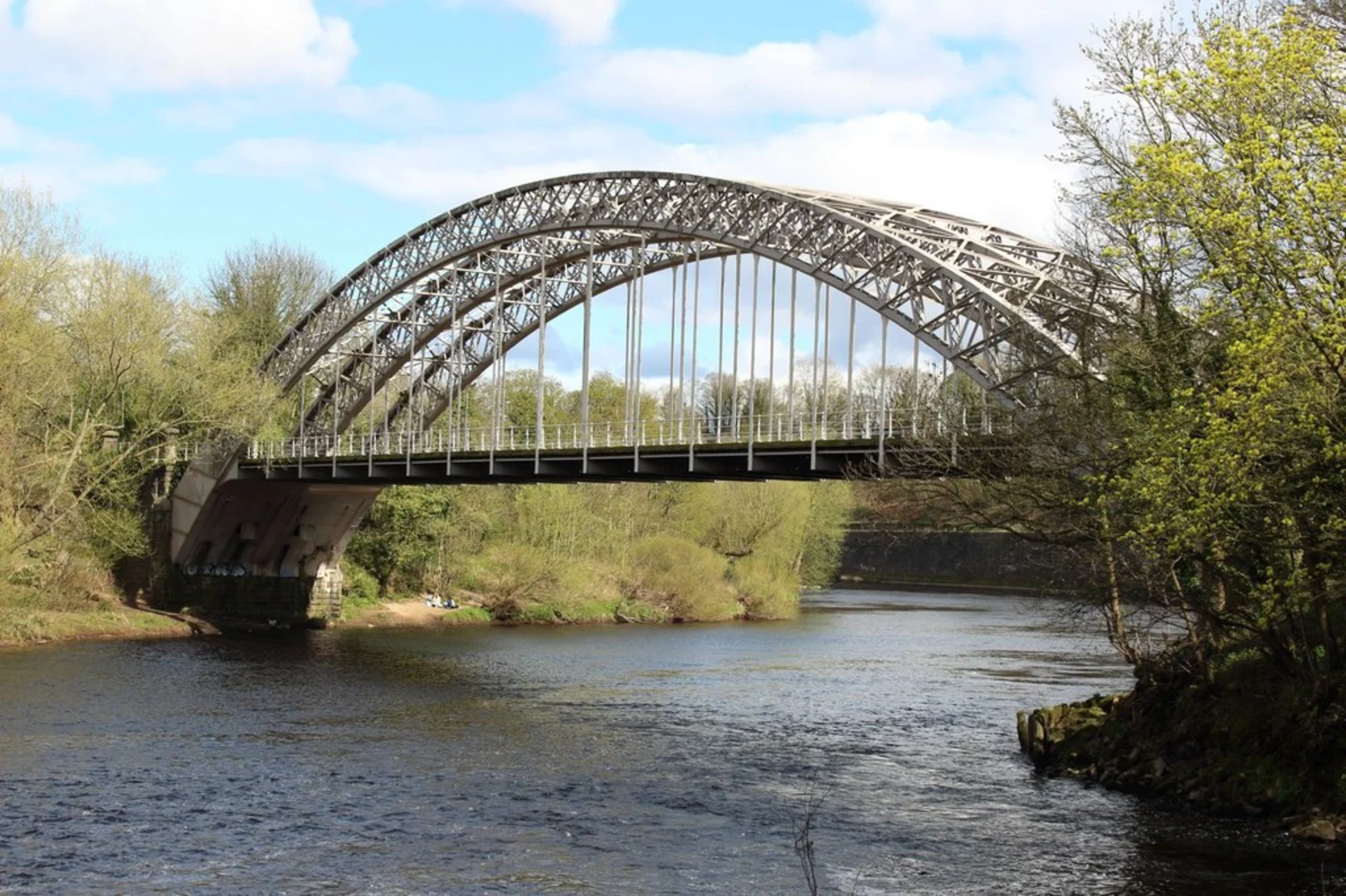 An image depicting the trail Hagg Bank and Ovingham Bridge via River Tyne Trail and its surrounding area.