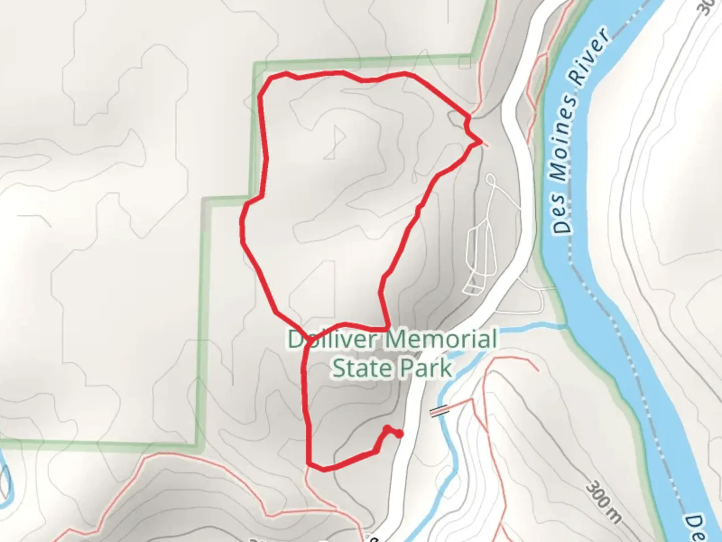 An image depicting the trail Center Lodge Loop Trail and its surrounding area.