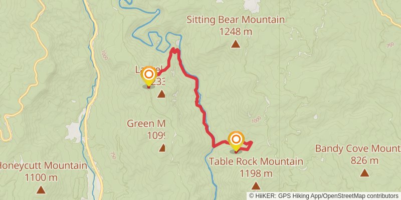 Linville Gorge Loop stage 3 Map