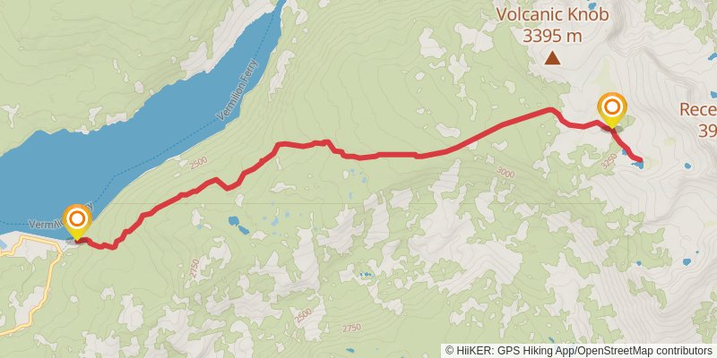 Volcanic Knob via Bear Ridge Trail stage 2 Map