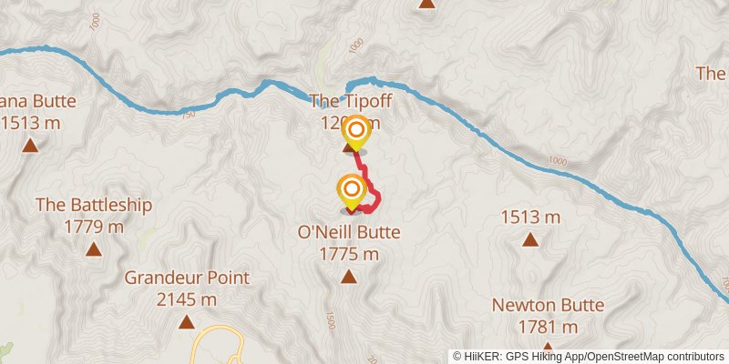 River Trail via Arizona Trail stage 2 Map