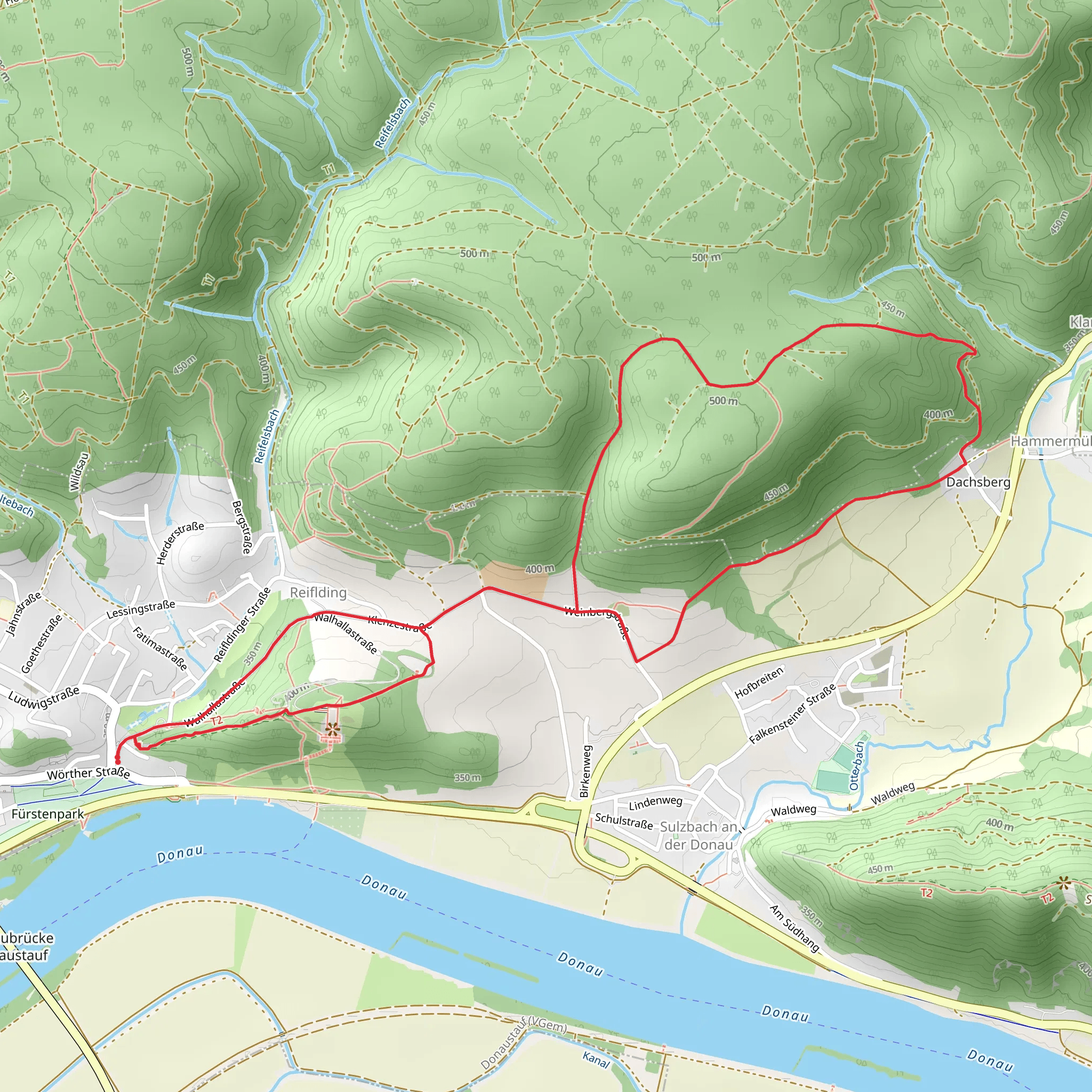 Saint Salvator and Dachsberg Loop mobile static map