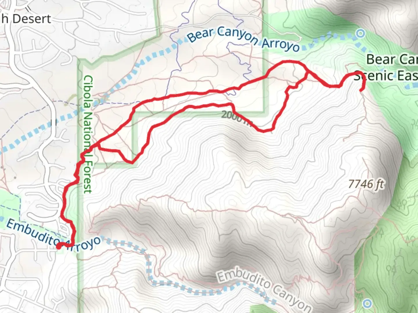 An image depicting the trail Foothill Trail and Michael Emery Loop and its surrounding area.