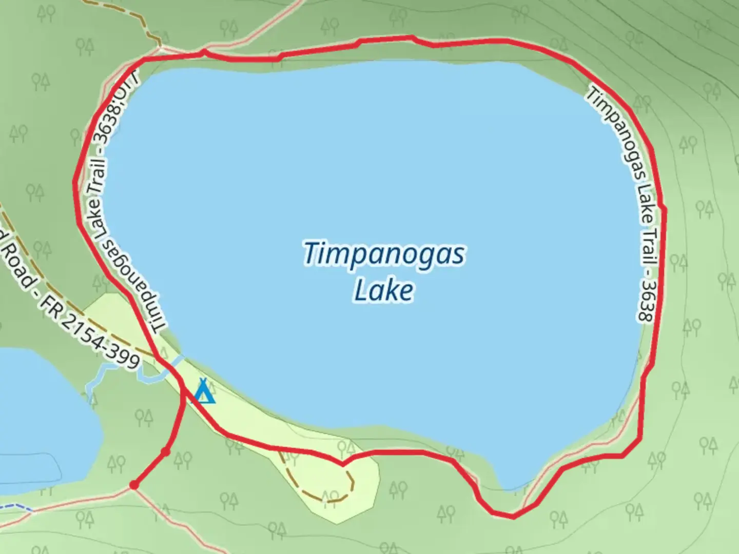 An image depicting the trail Timpanogas Lake Trail and its surrounding area.