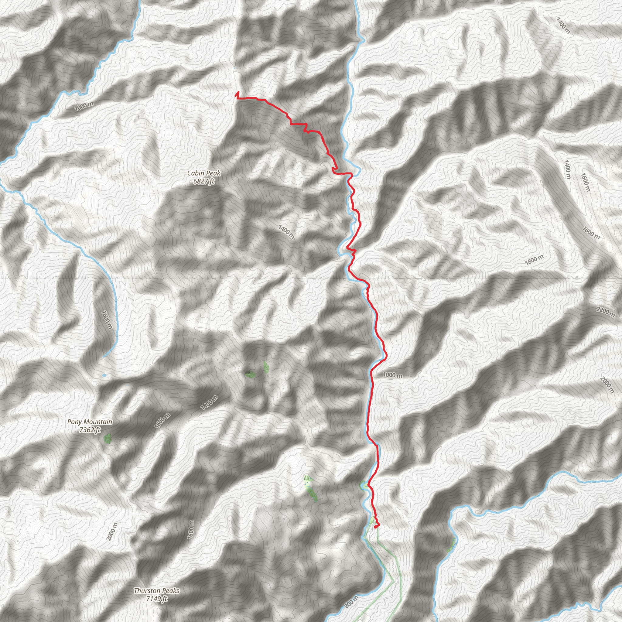 Morrison Gulch via North Fork Trail mobile static map