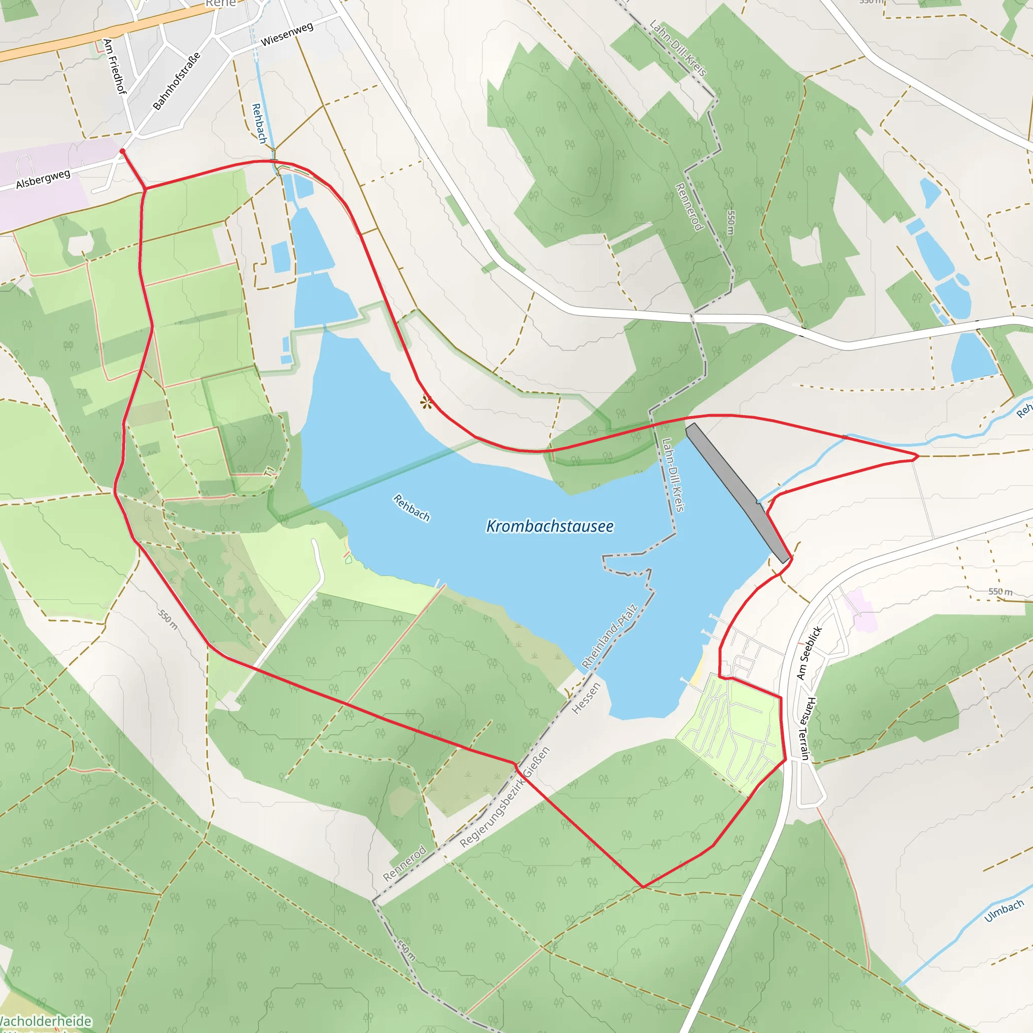 Krombachstausee Loop via Wällertour mobile static map