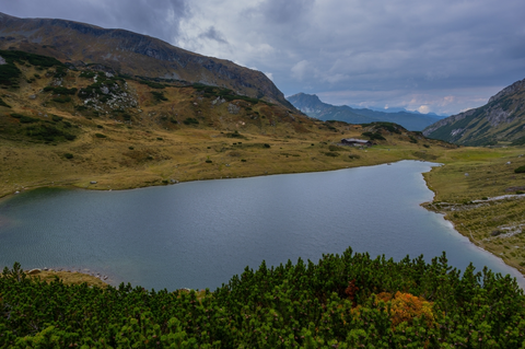 From the Vögeialm to the Oberhüttensee