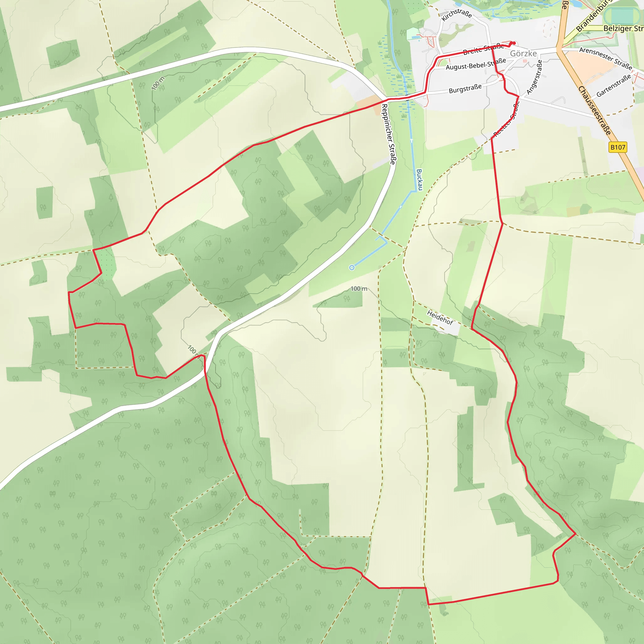 Töpferwanderweg mobile static map