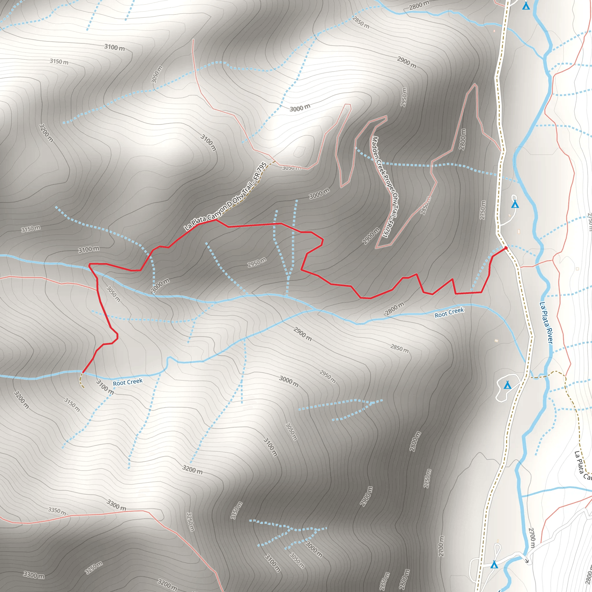 Root Creek Walk mobile static map