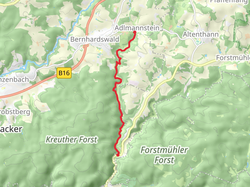 Adlmannstein to Unterlichtenwald