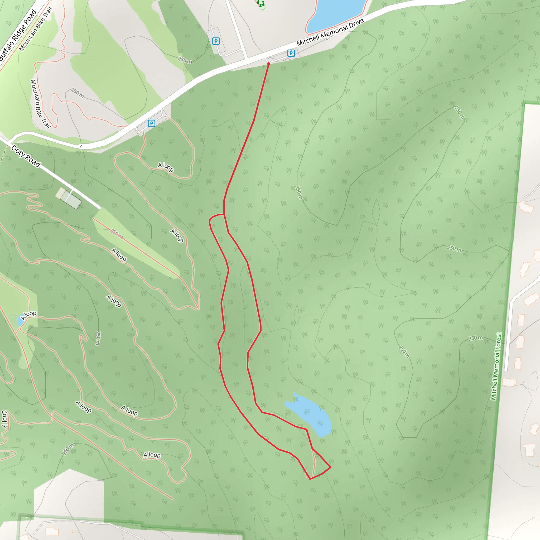 Mitchell Memorial Drive Loop mobile static map