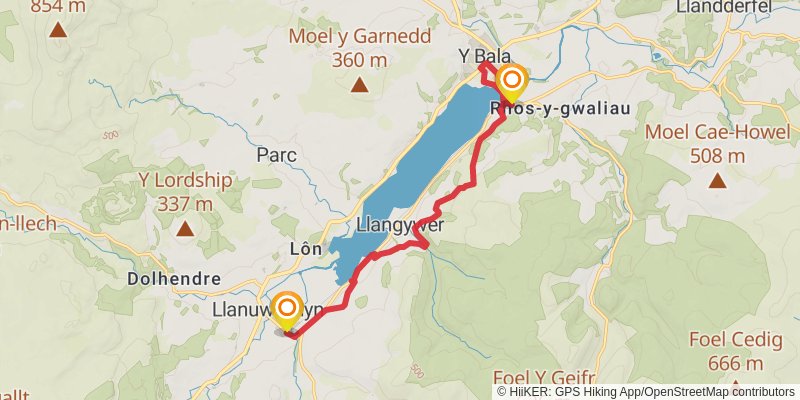 Cross Britain Way stage 21 Map