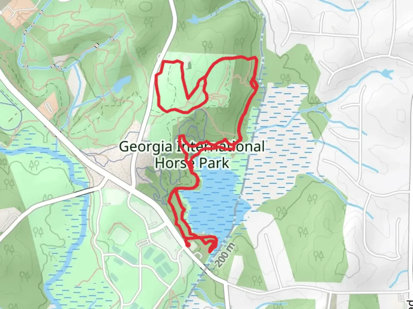 An image depicting the trail Blue Loop Trail and its surrounding area.
