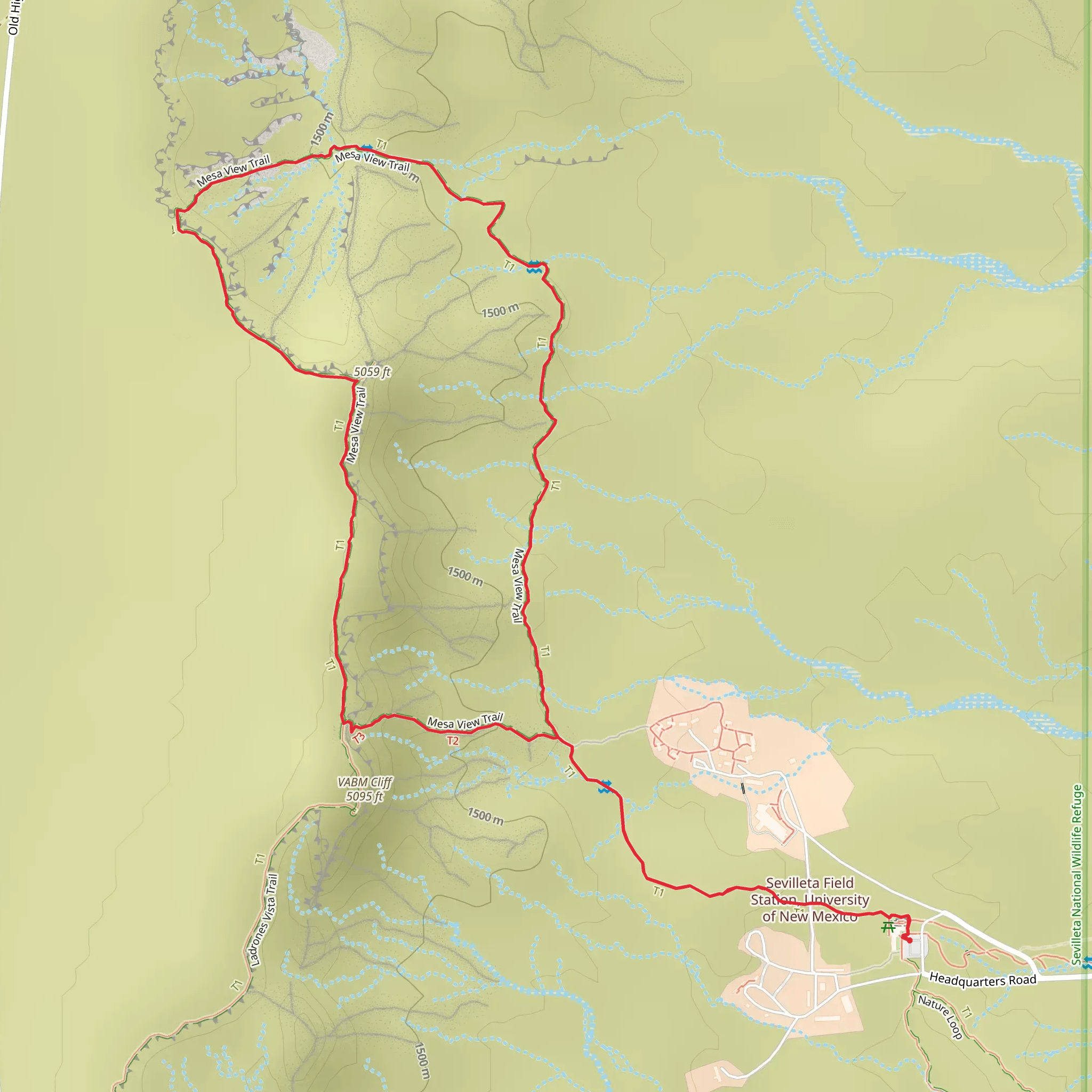 Mesa View Loop Trail mobile static map