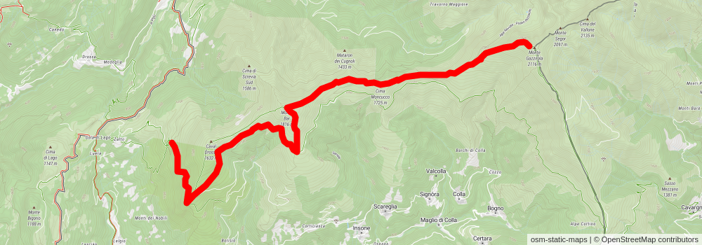 Sentiero Lago di Lugano stage 5 Map
