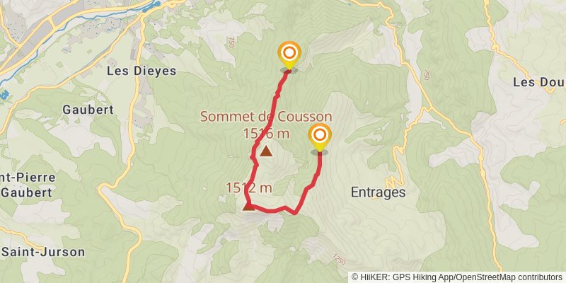 Grande Traversée des Préalpes alt 2 Map