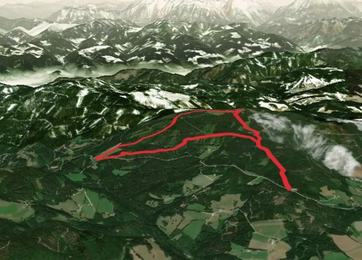 An image depicting the trail Teufelsteinrunde and its surrounding area.