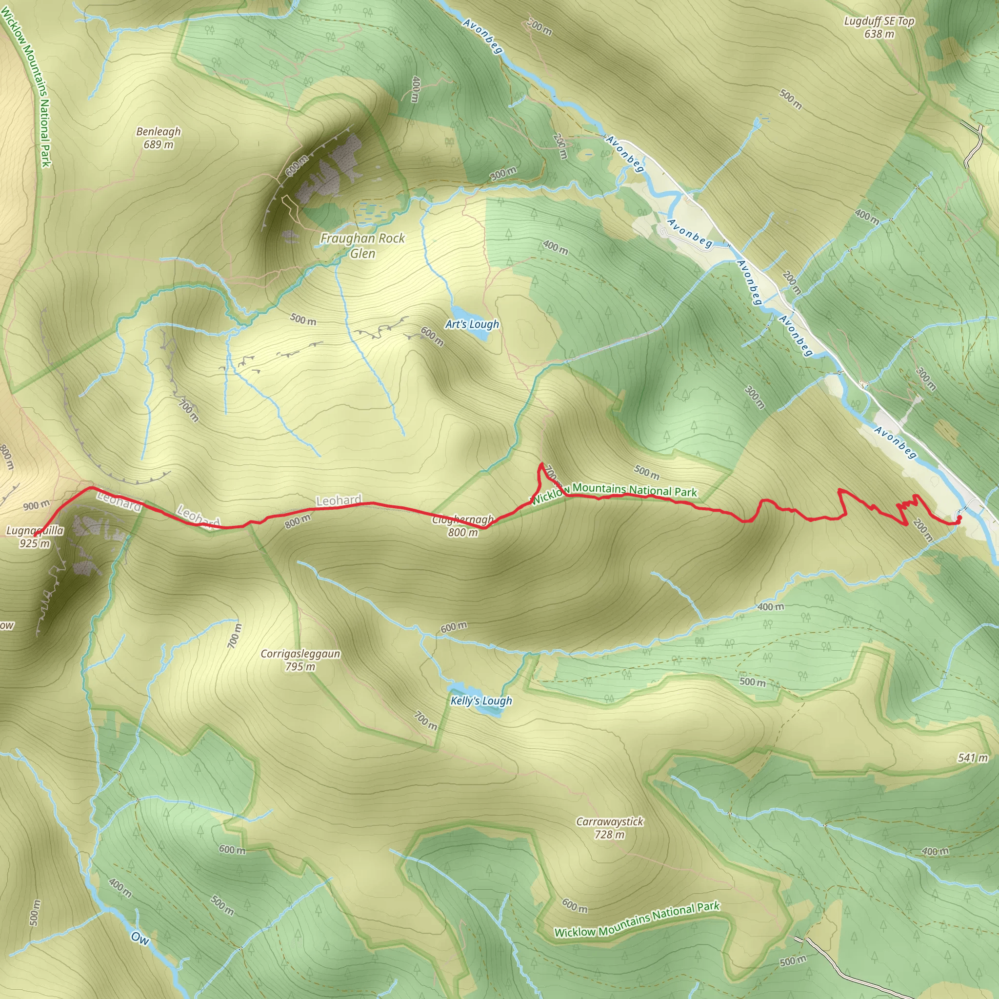 Lugnaquilla - The Zig Zags mobile static map