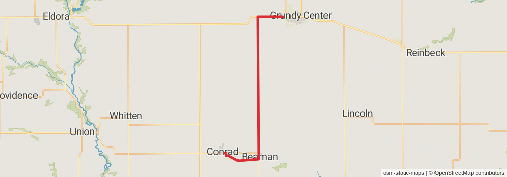 American Discovery Trail - Iowa stage 17 Map