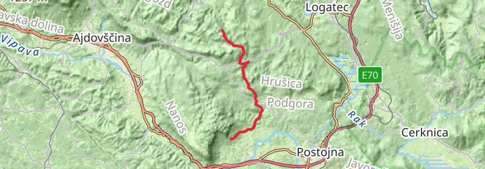 Via Alpina - Red Trail stage 5 Map