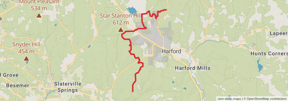 American Perimeter Trail - New York to Maine stage 10 Map
