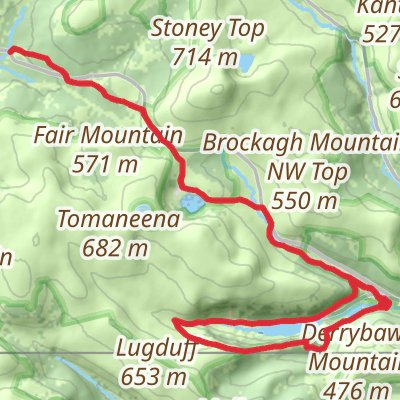 St Kevin's Way and Glendalough 4-Day Gentle Tour (Hillwalk Tours) mobile static map