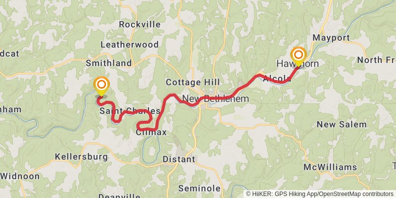 Redbank Valley Trail stage 2 Map