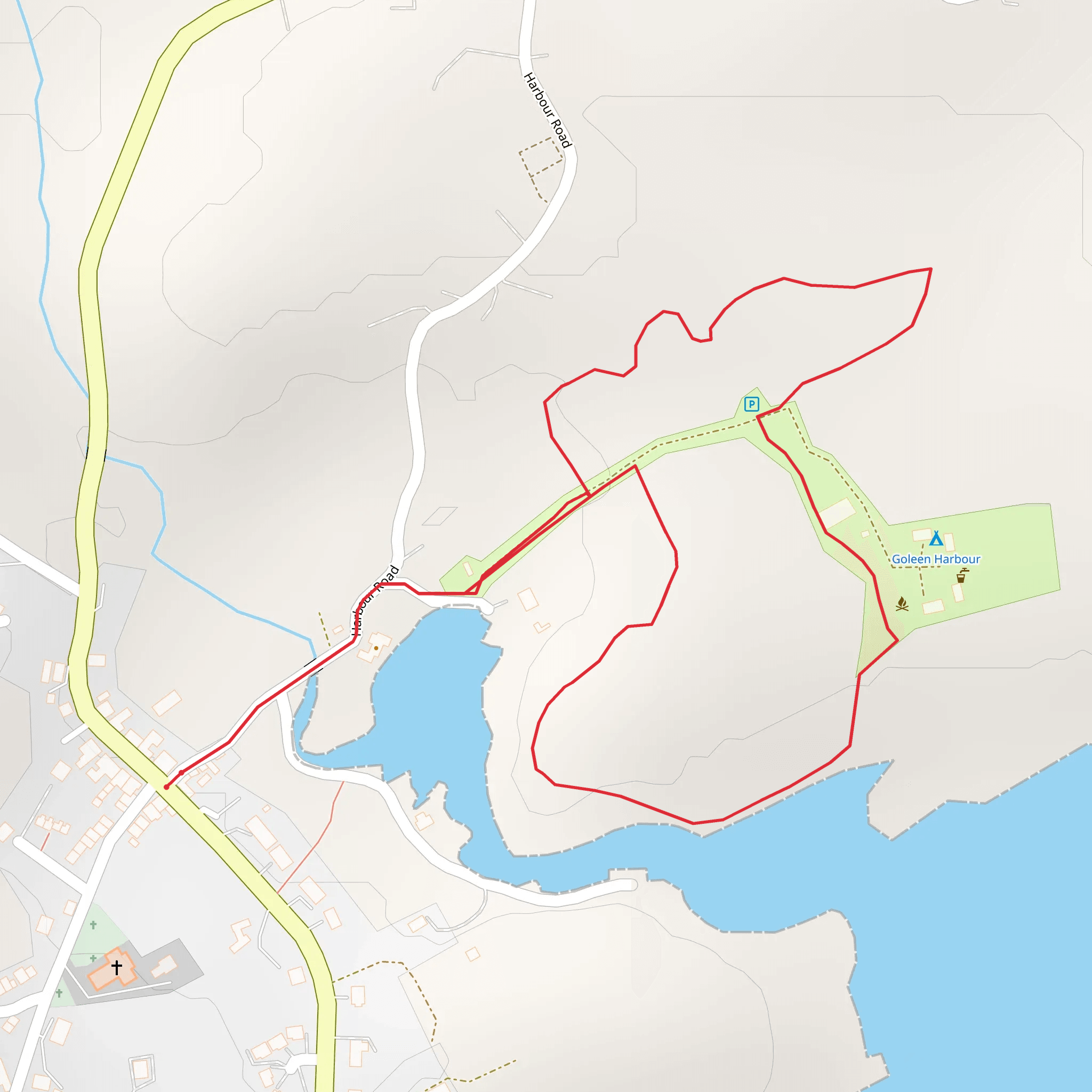 Fastnet Trails - Goleen Harbour Long Loop mobile static map