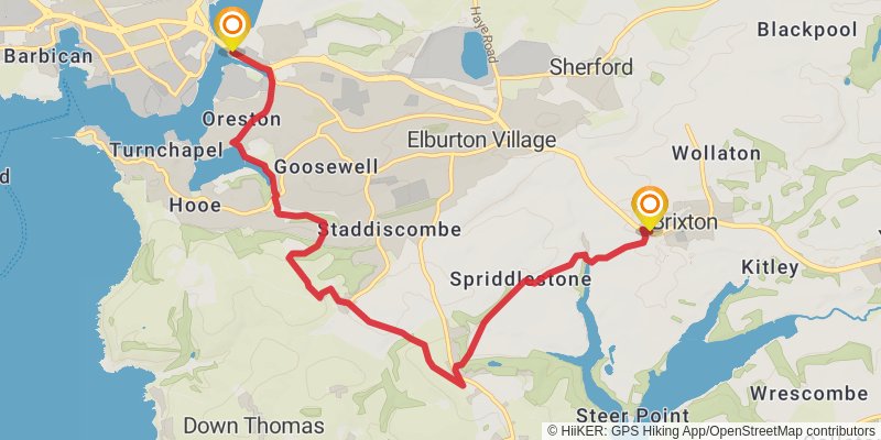 Erme Plym Trail stage 2 Map