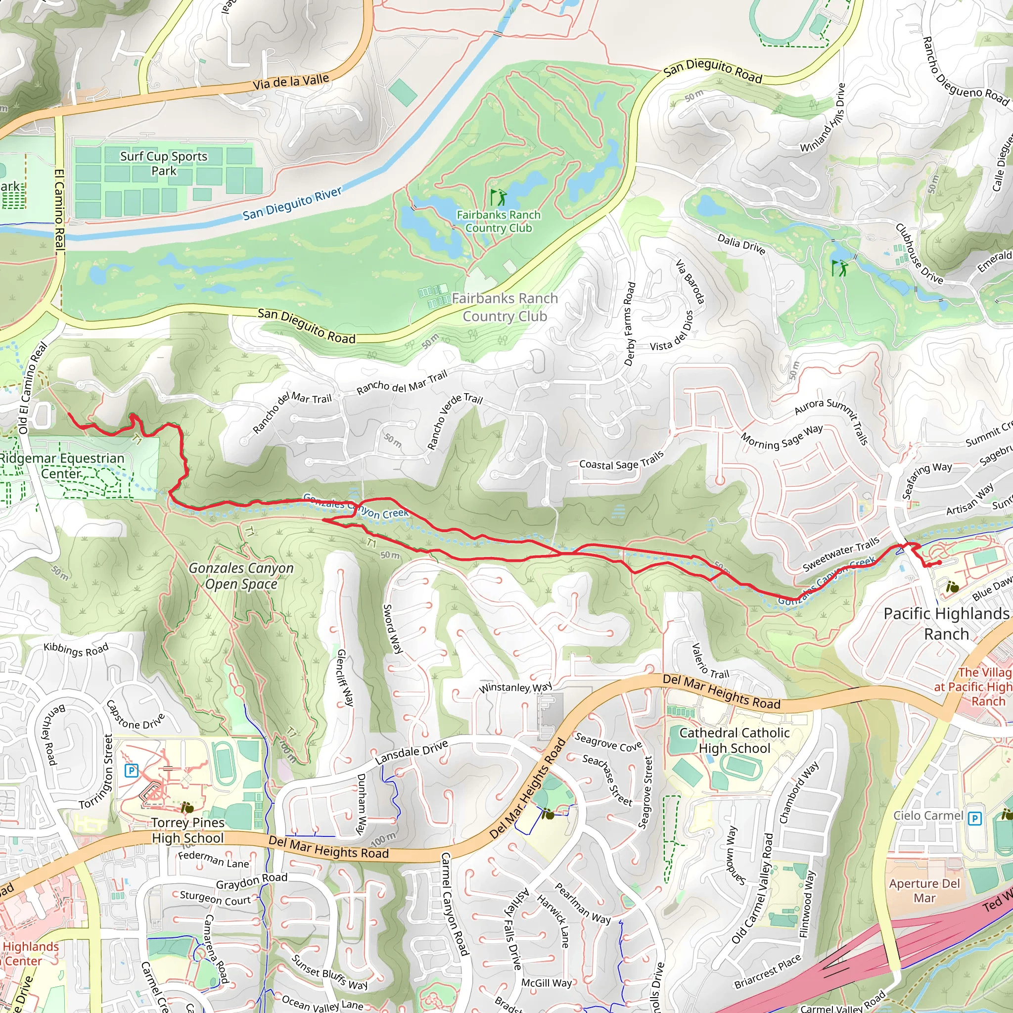 Lagoon Loop Trail - Gonzales Canyon Open Space mobile static map