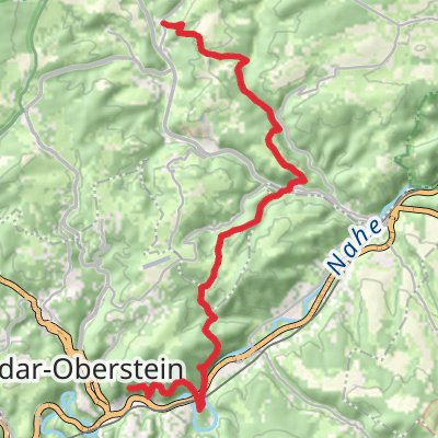 Oberstein to Herrstein Walk mobile static map