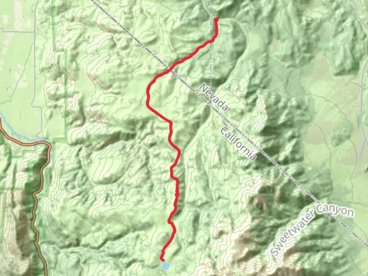 An image depicting the trail Lobdell Lake - Jackass Flat and its surrounding area.