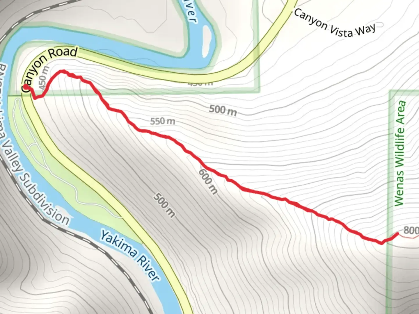 An image depicting the trail Manastash Ridge Canyon Trail and its surrounding area.