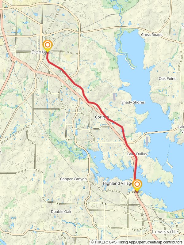 A-Train Rail Trail from Denton