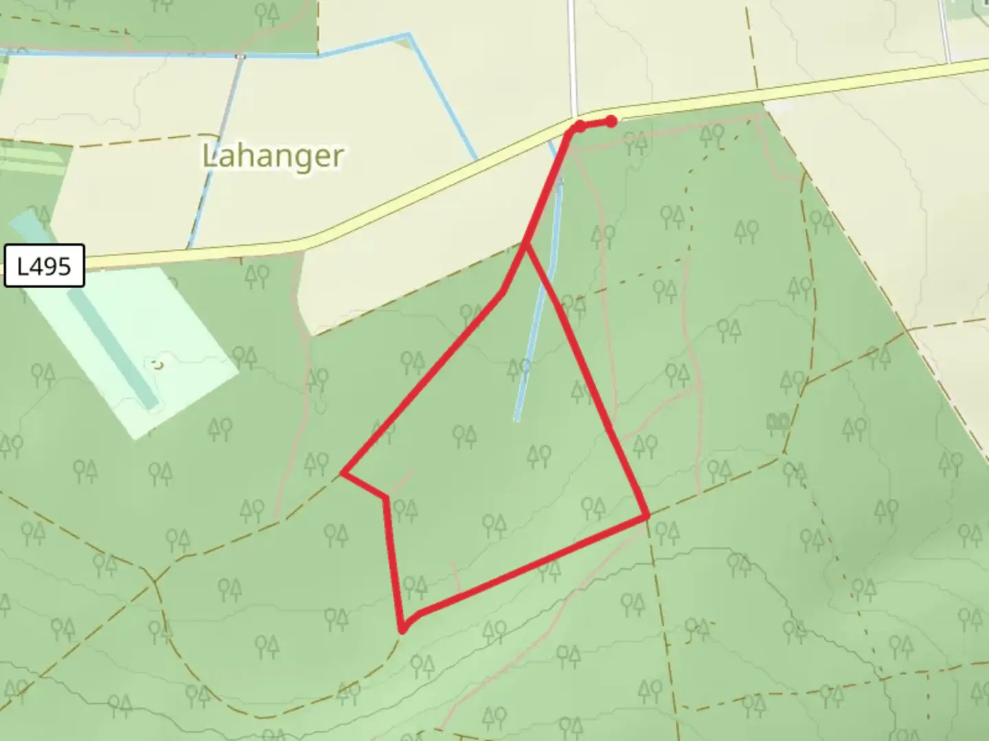 An image depicting the trail Posteichenweg Loop and its surrounding area.