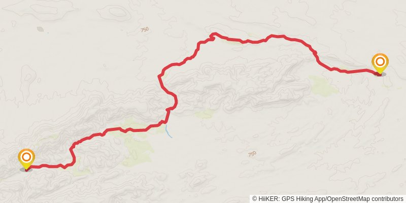 Larapinta Trail stage 3 Map