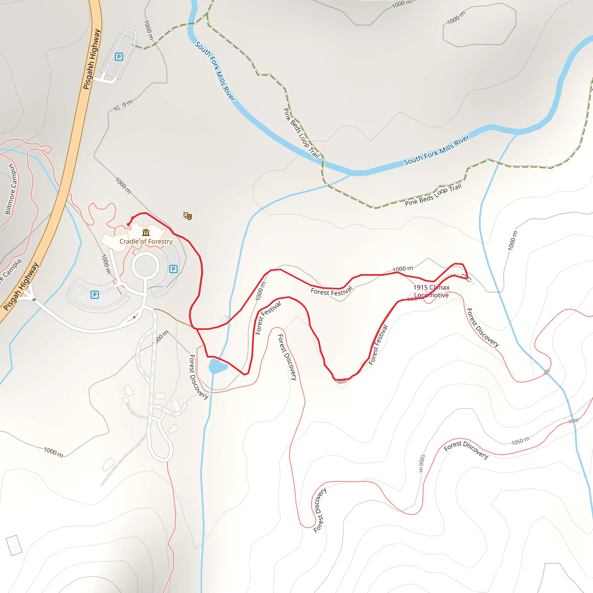 Forest Festival Trail mobile static map