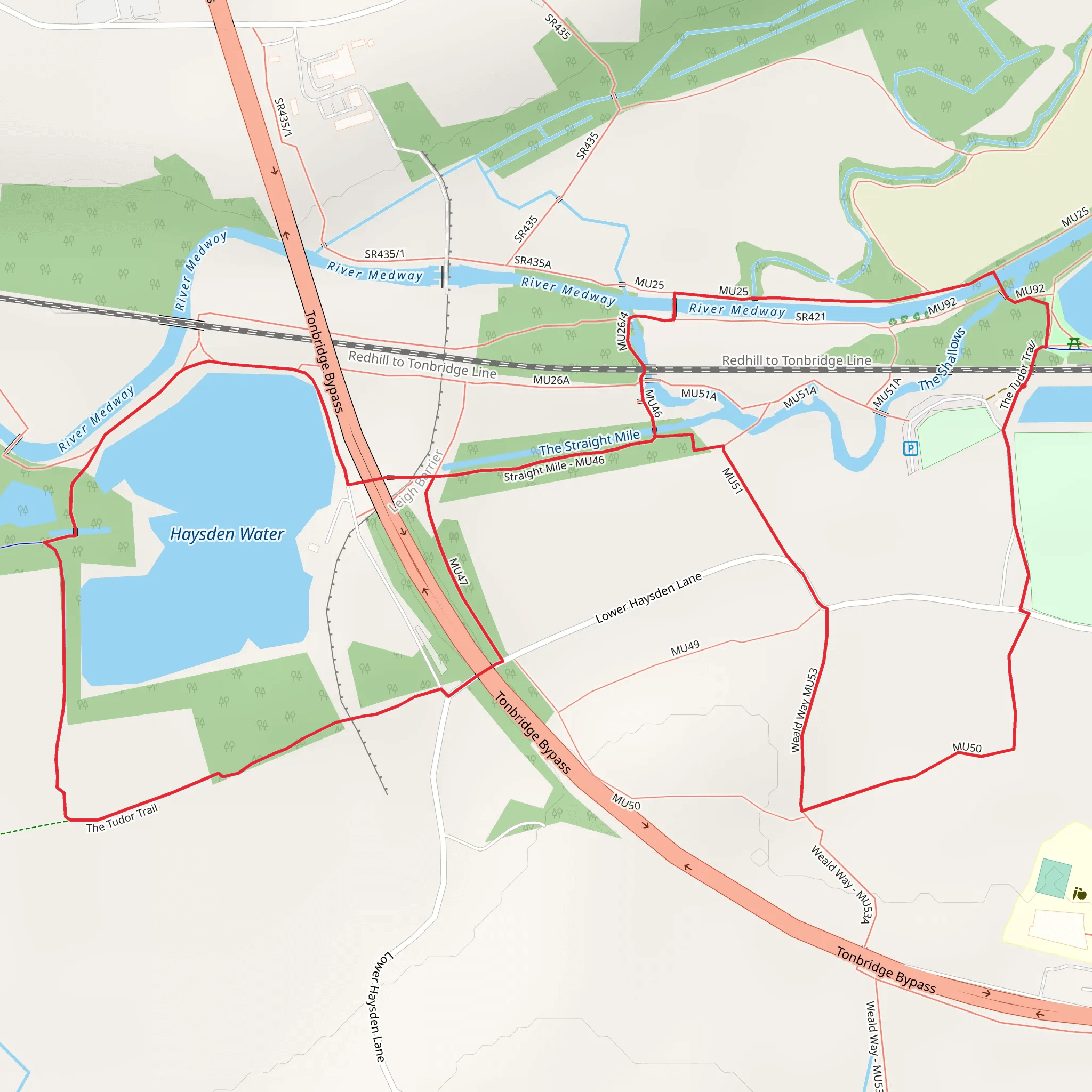 Haysden Country Park mobile static map
